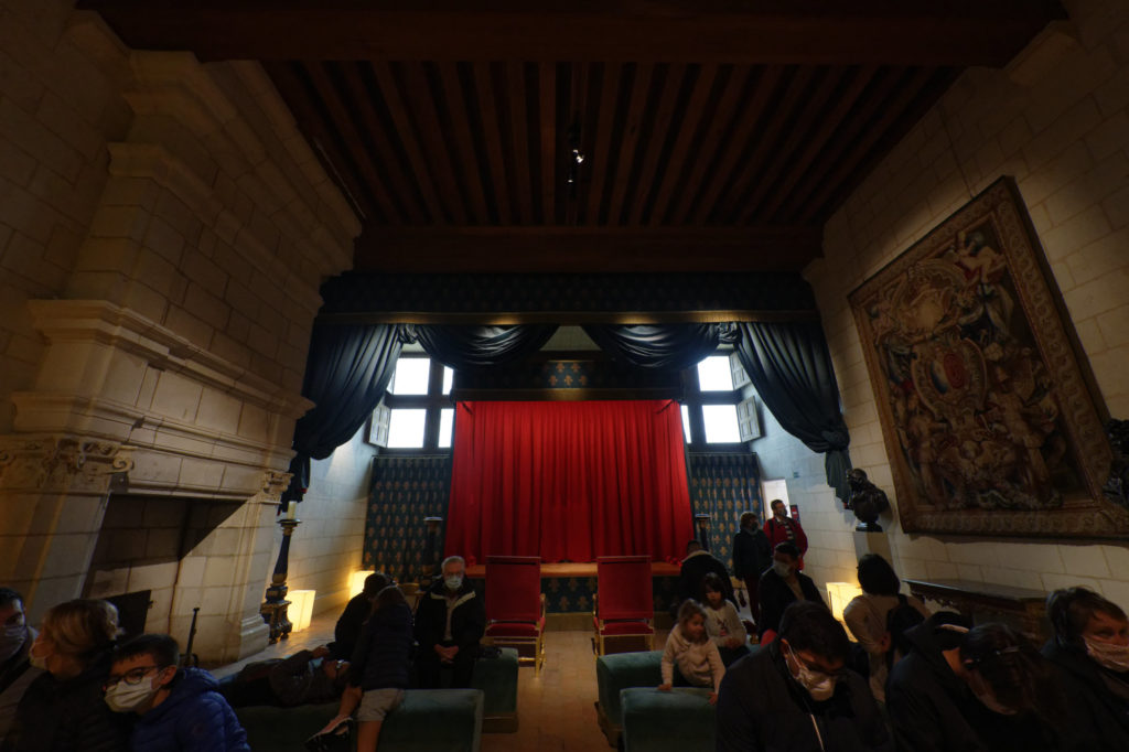 Intérieur. Scène de théâtre. Château de Chambord. Photo: Philippe Lim