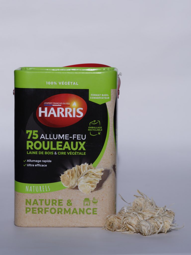 75 rouleaux allume-feux 100% végétal d'Harris. Photo: Philippe Lim