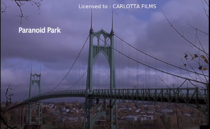 Scène d'ouverture. Paranoid Park de Gus Van Sant. Blu-ray proposé par Carlotta Films