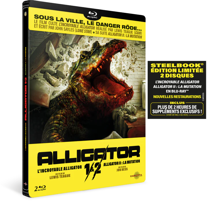 Coffret L'Incroyable alligator et Alligator II mutation de Carlotta Films