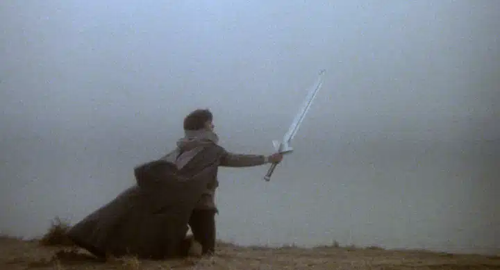 Talon (Lee Horsley) L’Épée sauvage d'Albert Pyun. Carlotta Films
