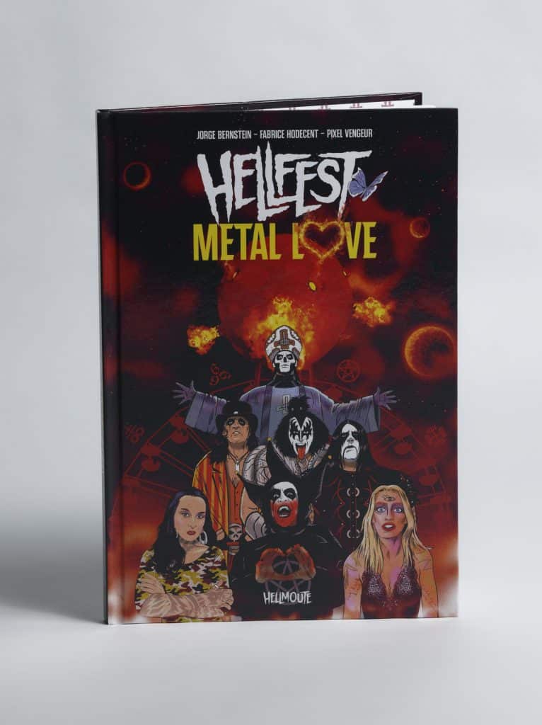 Hellfest Metal Love de Jorge Bernstein, Fabrice Hodecent et Pixel Vengeur. Editions Rouquemoute. Photo: Philippe Lim