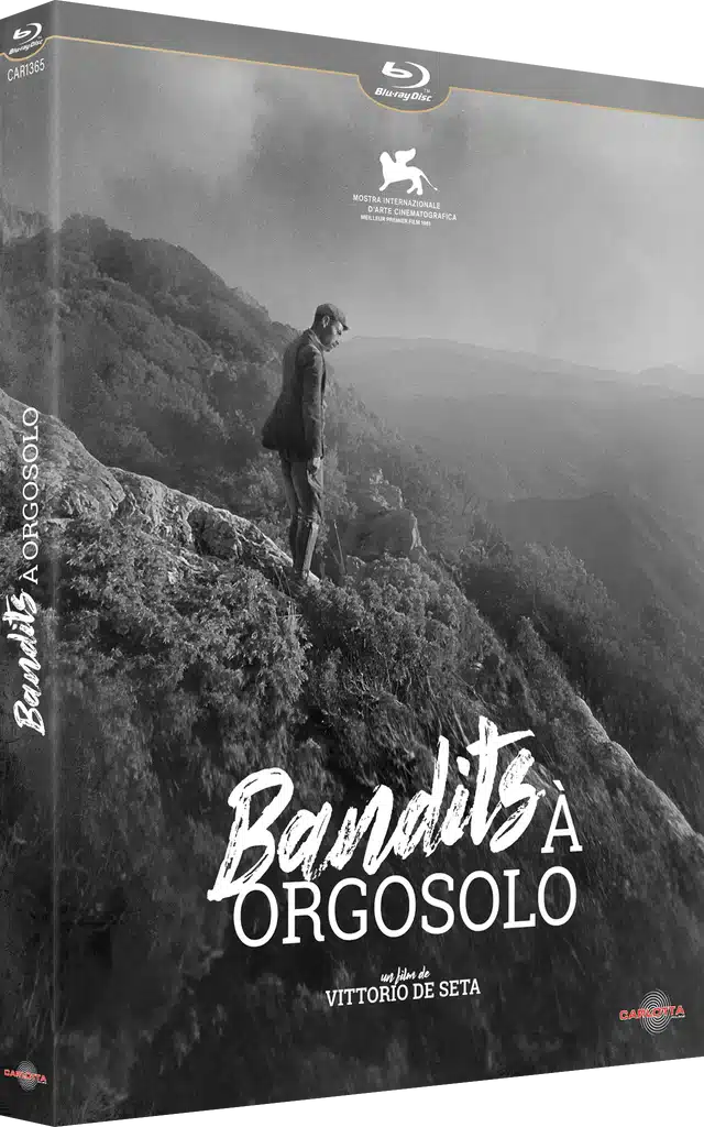 Bandits à Orgosolo de Vittorio de Seta. Blu-ray proposé par Carlotta Films